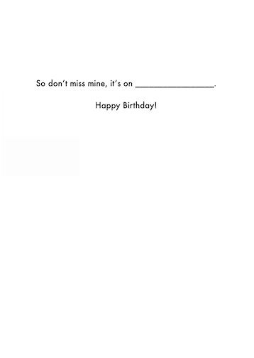 Birthday Card - Once a Year (OG)