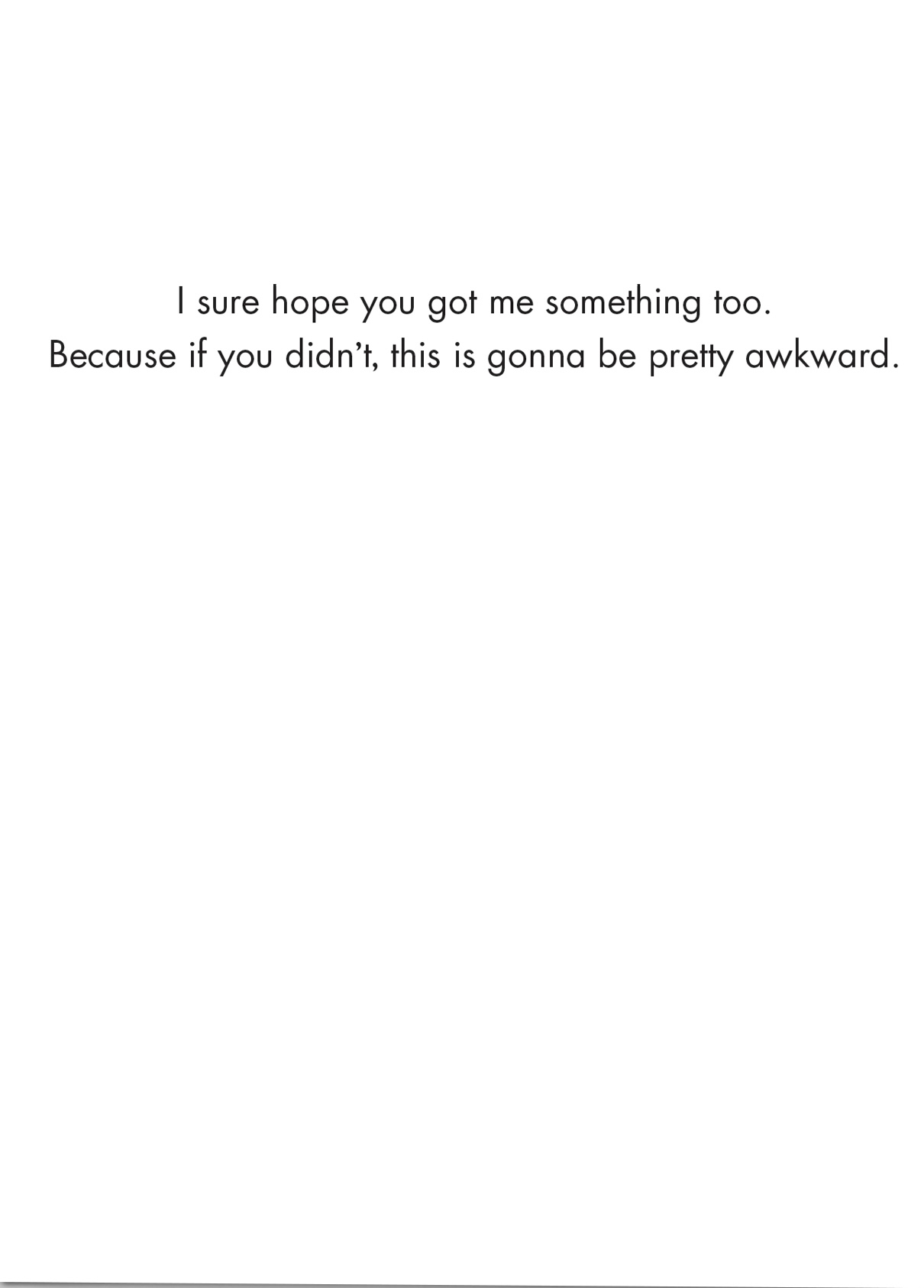 Awkward Holiday (Box of 8 mini-cards)