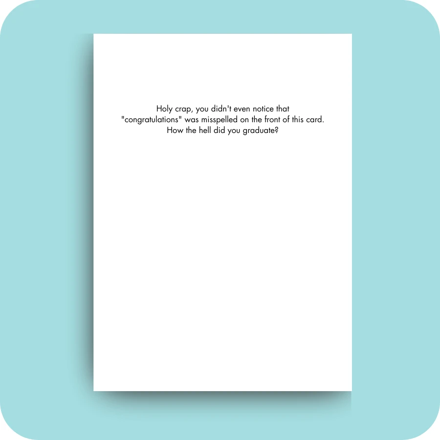 Graduation Card - Congradulations (OG)