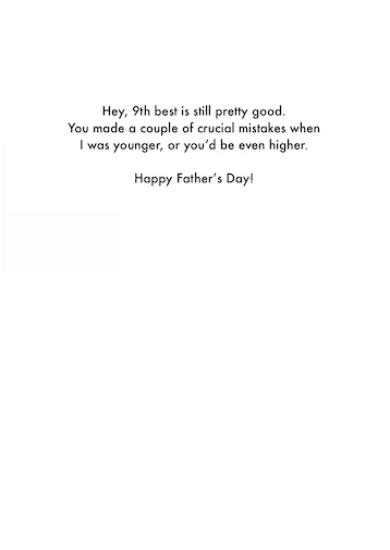 Father's Day Card - 9th Best (OG)