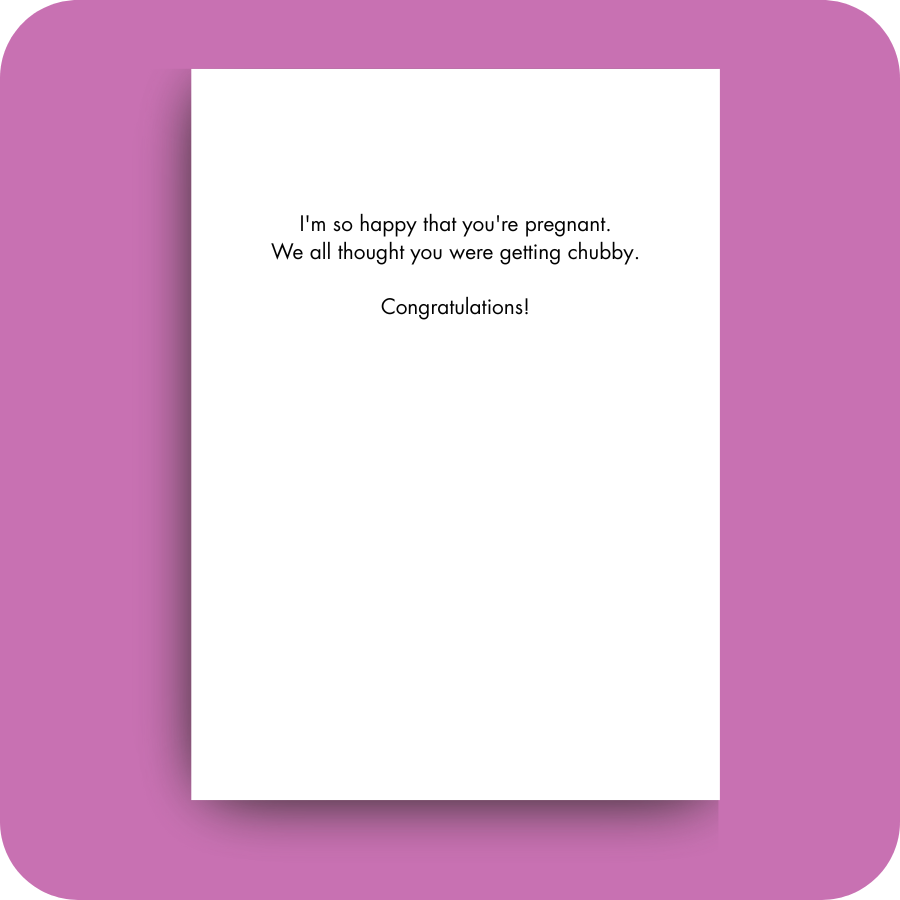 Baby Card - Not Fat (OG)