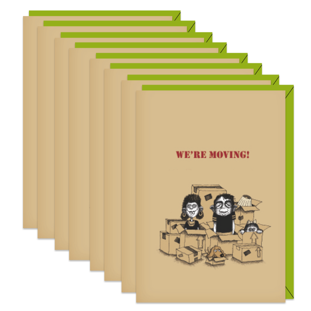 We're Moving (Box of 8 mini-cards)