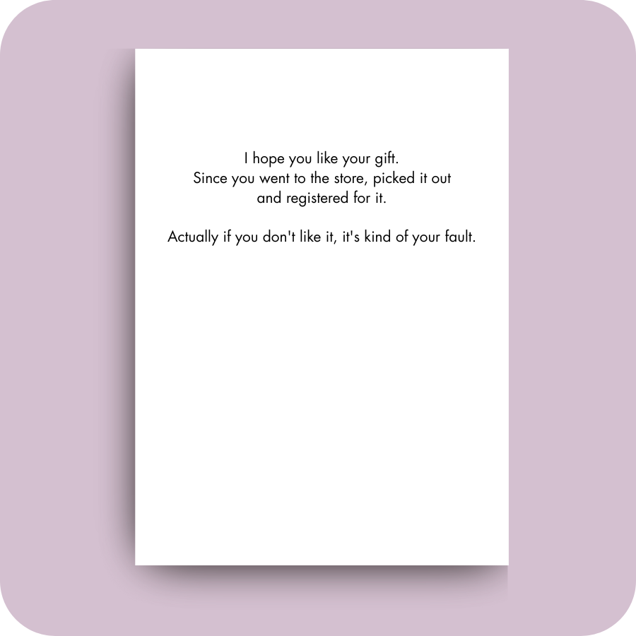 Wedding Card - Registry (OG)