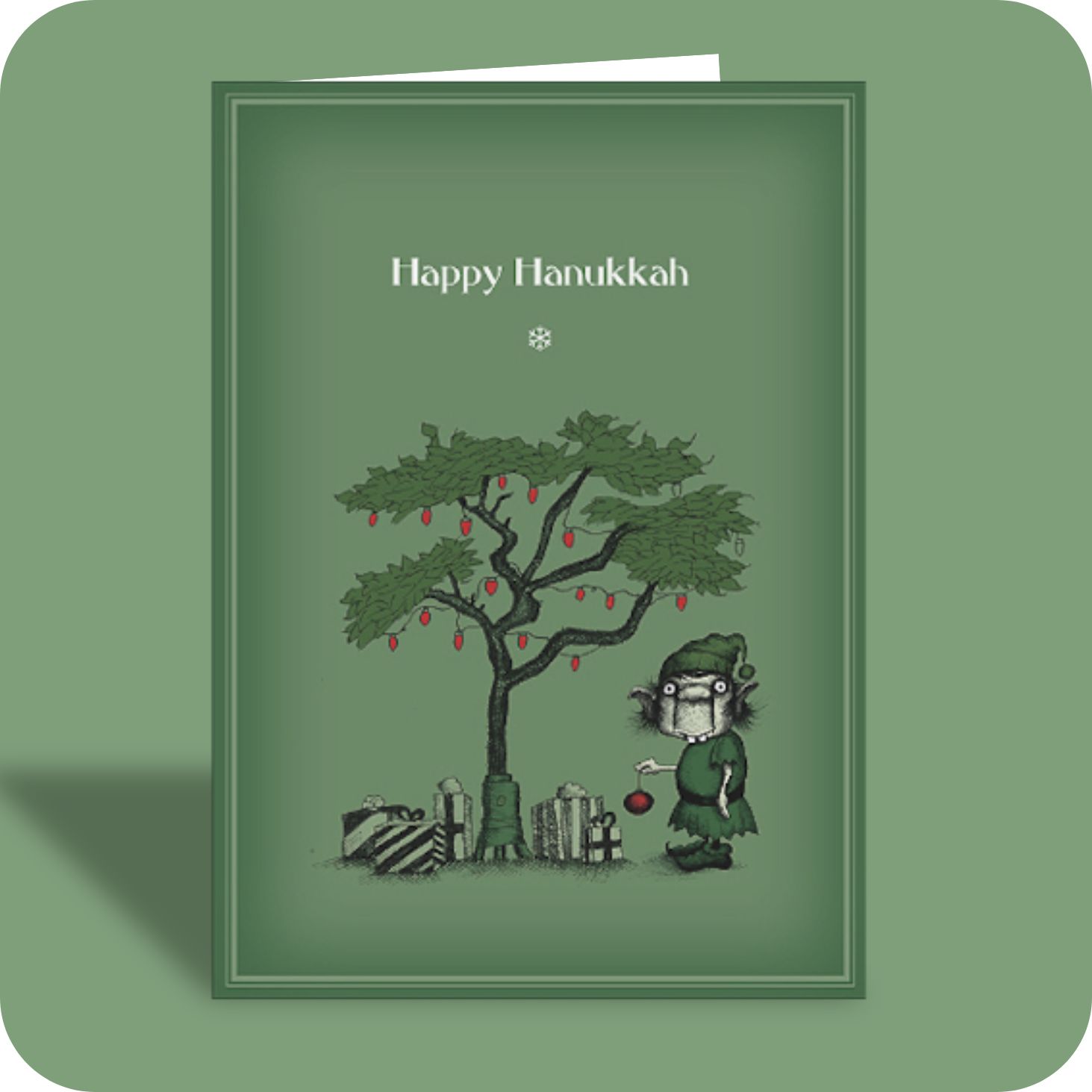 Hanukkah Card - Not an Elf (OG)