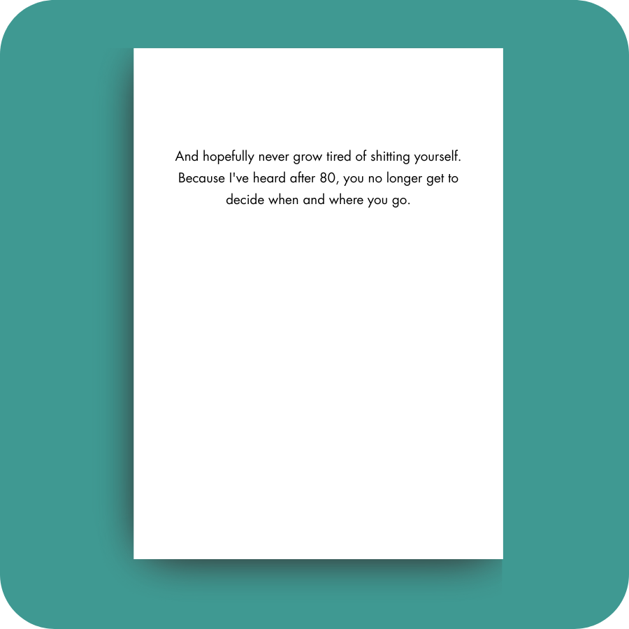 PG-13 Birthday Card - Live to 1,000 (OG)