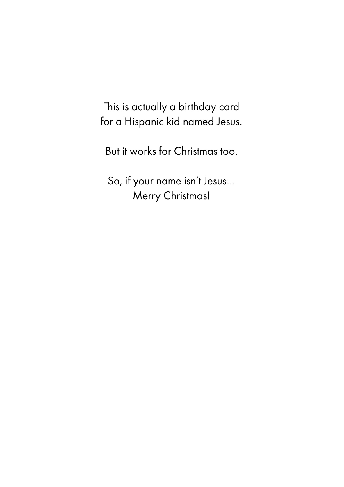 Christmas Card - HB Jesus (OG)