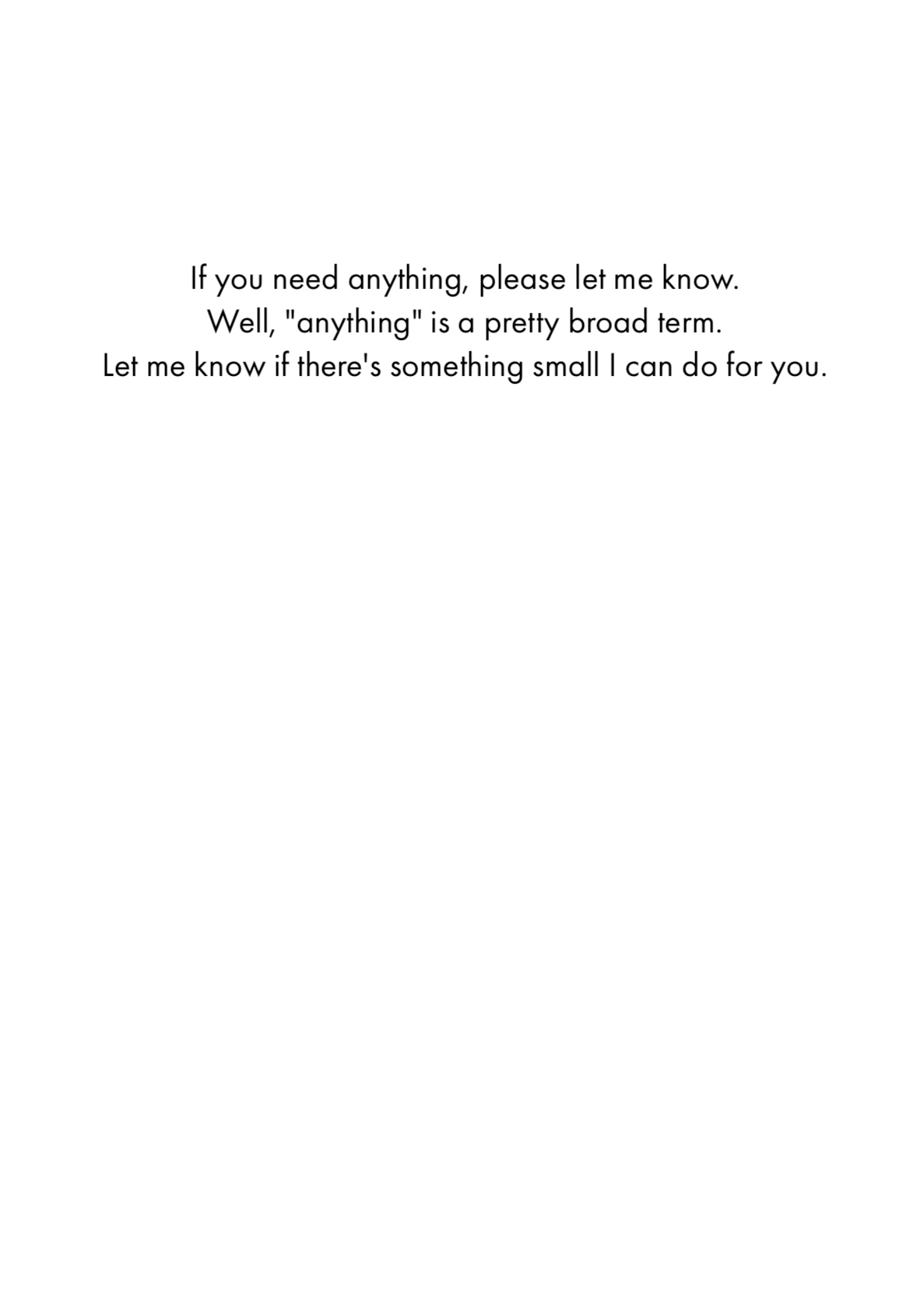 Get Well Card - Need Anything (OG)