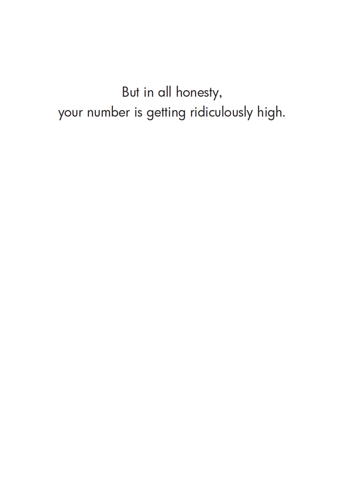 Birthday Card - Just a Number (B)