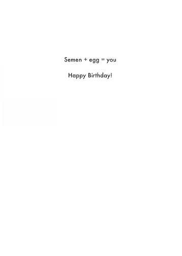 PG-13 Birthday Card - Baby Math (OG)