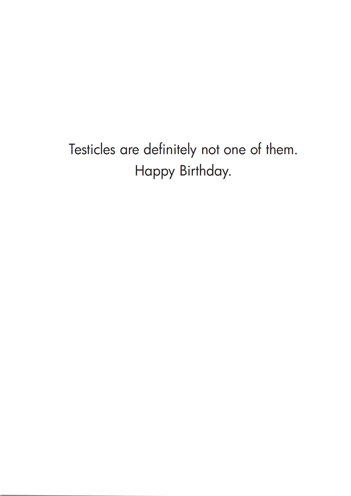 Birthday Card - Testicles (B)