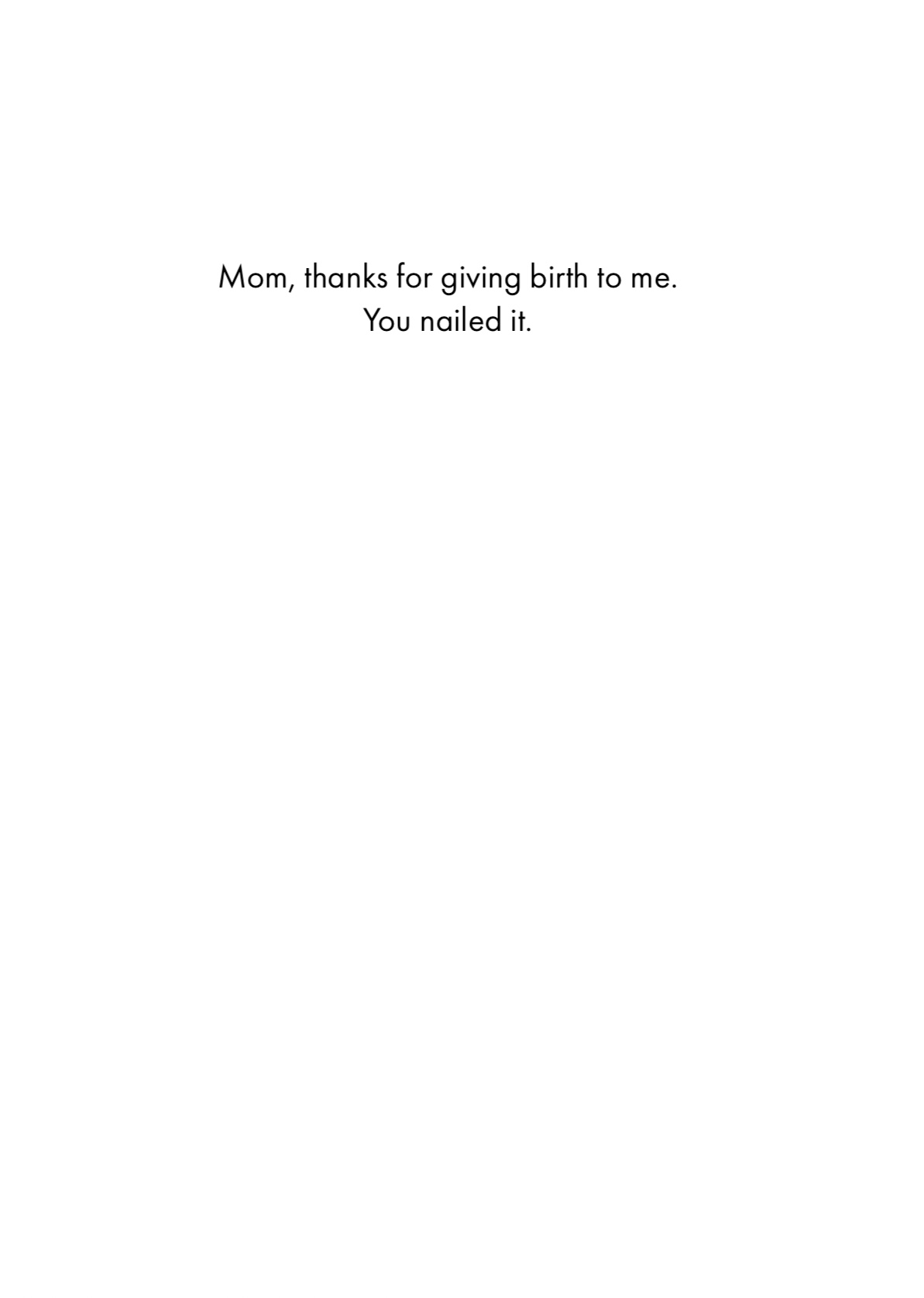 Mother's Day Card - Nailed It (B)