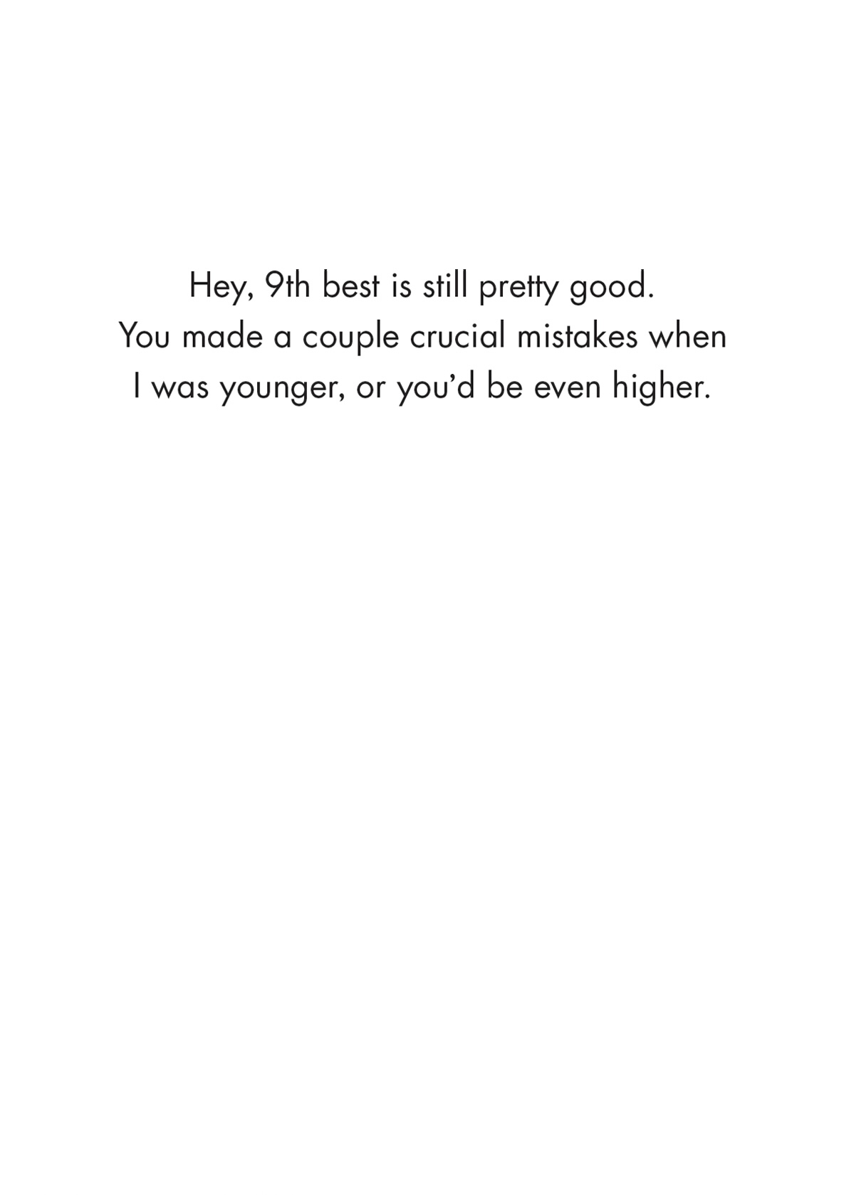 Father's Day Card - 9th Best (B)