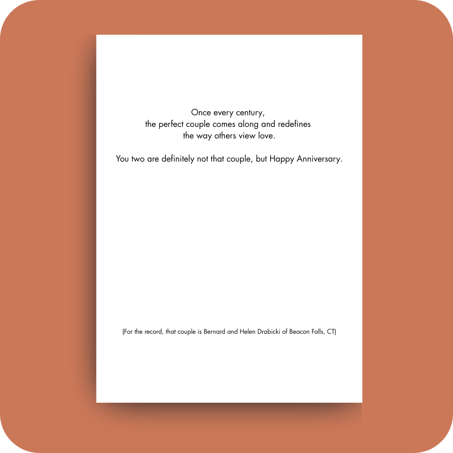 Anniversary Card - To the Perfect Couple (OG)