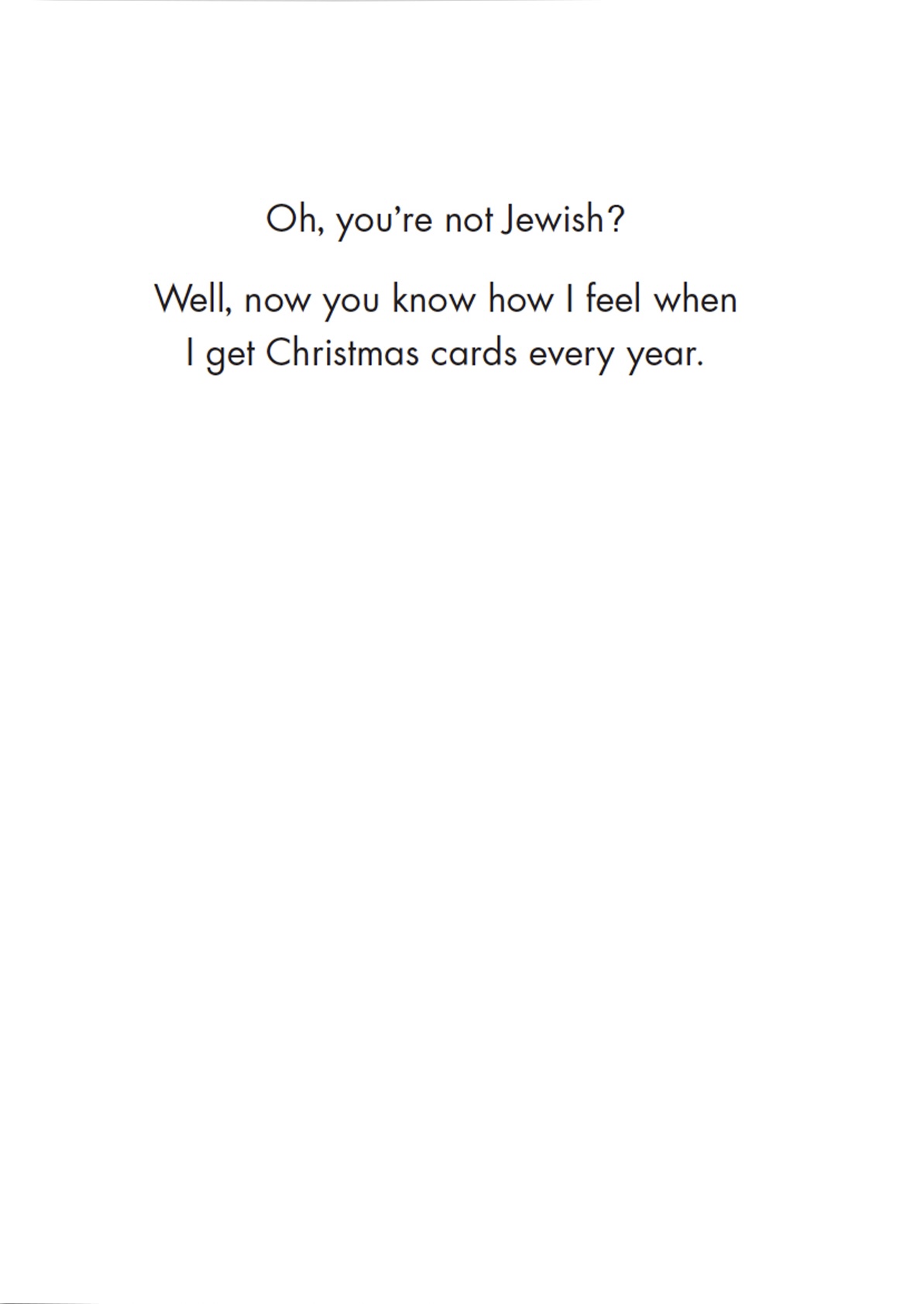 Christmas Card - From a Jew (OG)