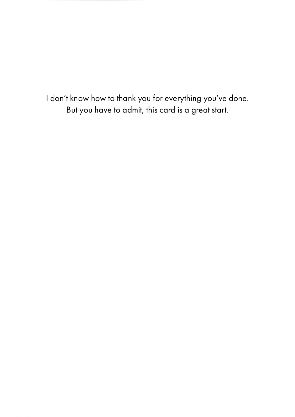Thank You/Great Start (Box of 8 mini-cards)