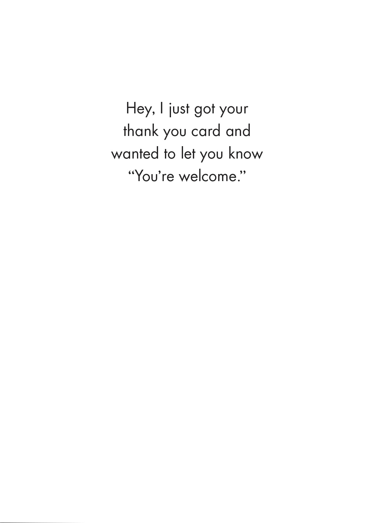 You're Welcome Cards (Box of 8 mini-cards)