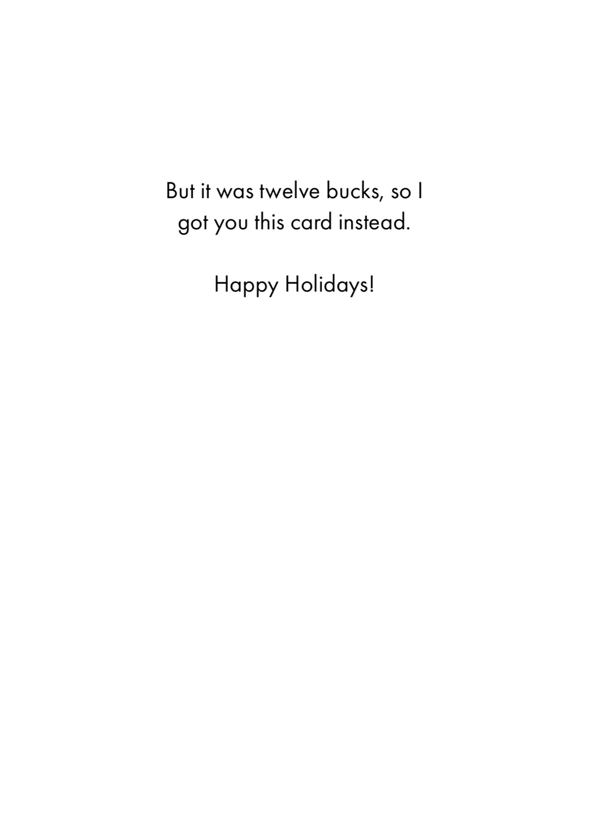 Holiday Card - Die Cut (OG)