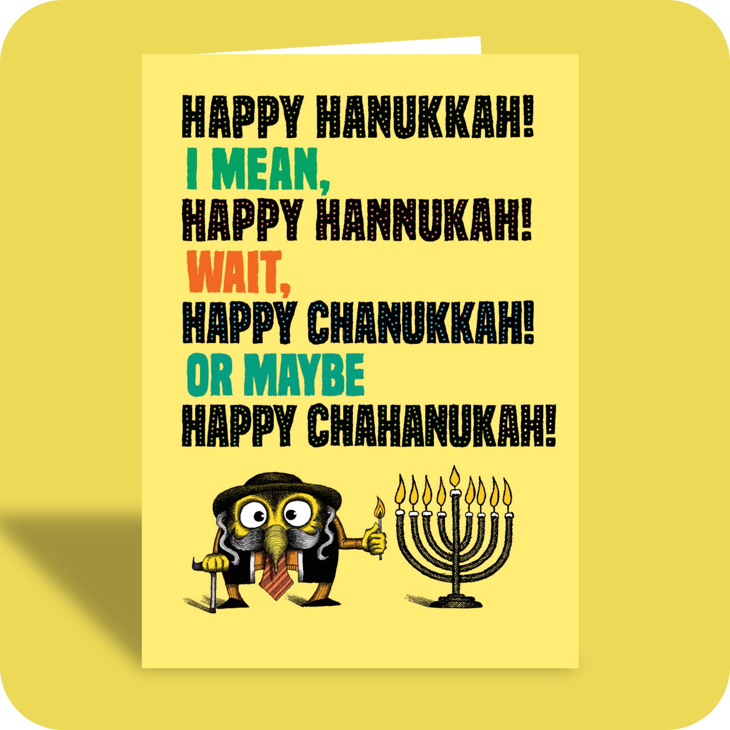 Hanukkah Card - Spelling (OG)