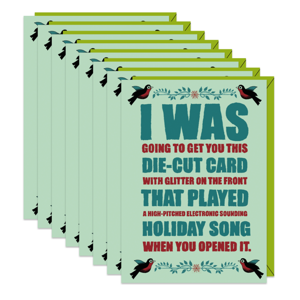 Die-Cut Holiday Card (Box of 8 mini-cards)