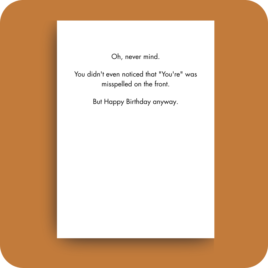 Birthday Card - Your Smart (OG)