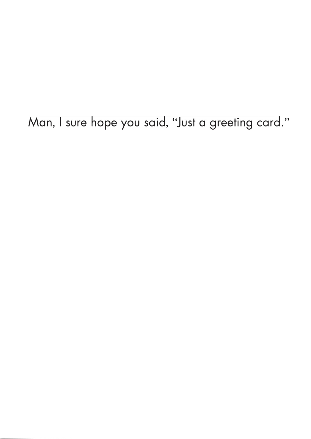 Birthday Card - Person with Everything (OG)