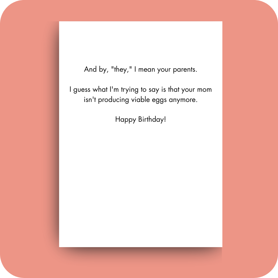Birthday Card - Viable Eggs (OG)