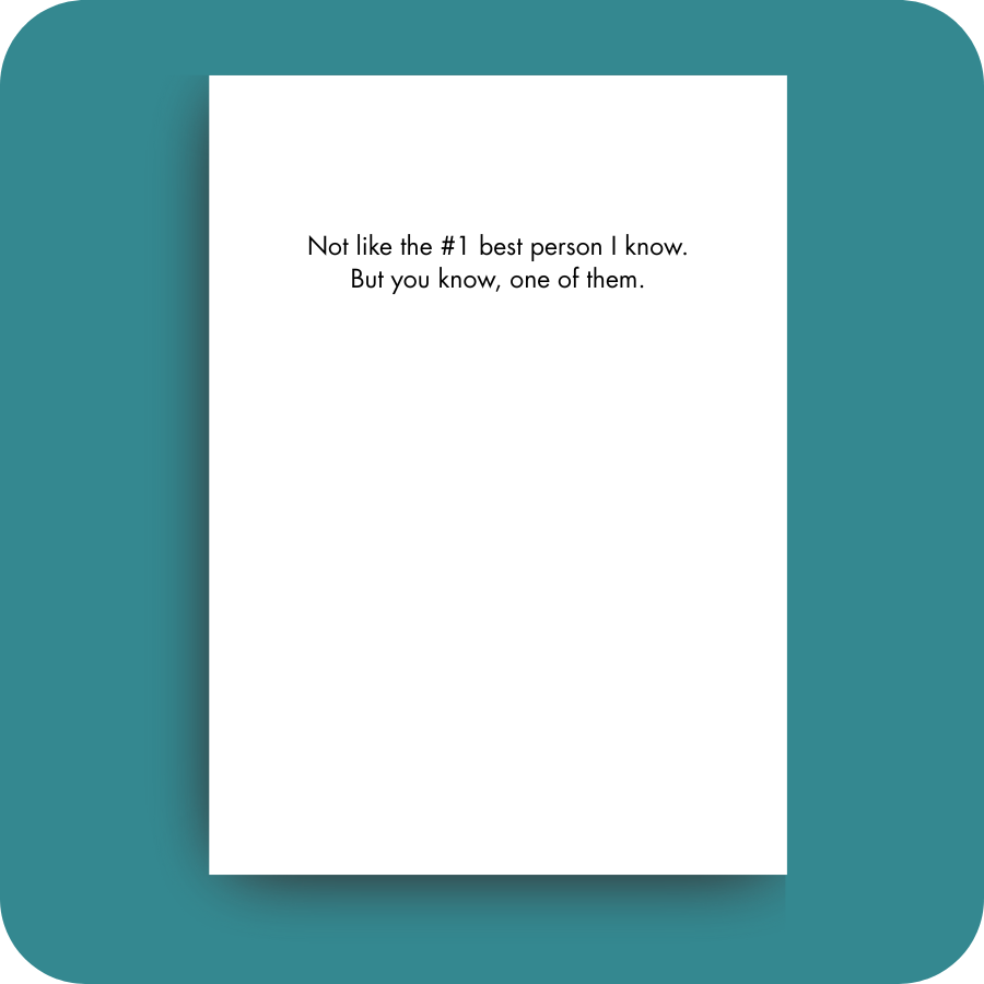 Birthday Card - One of the Best (OG)