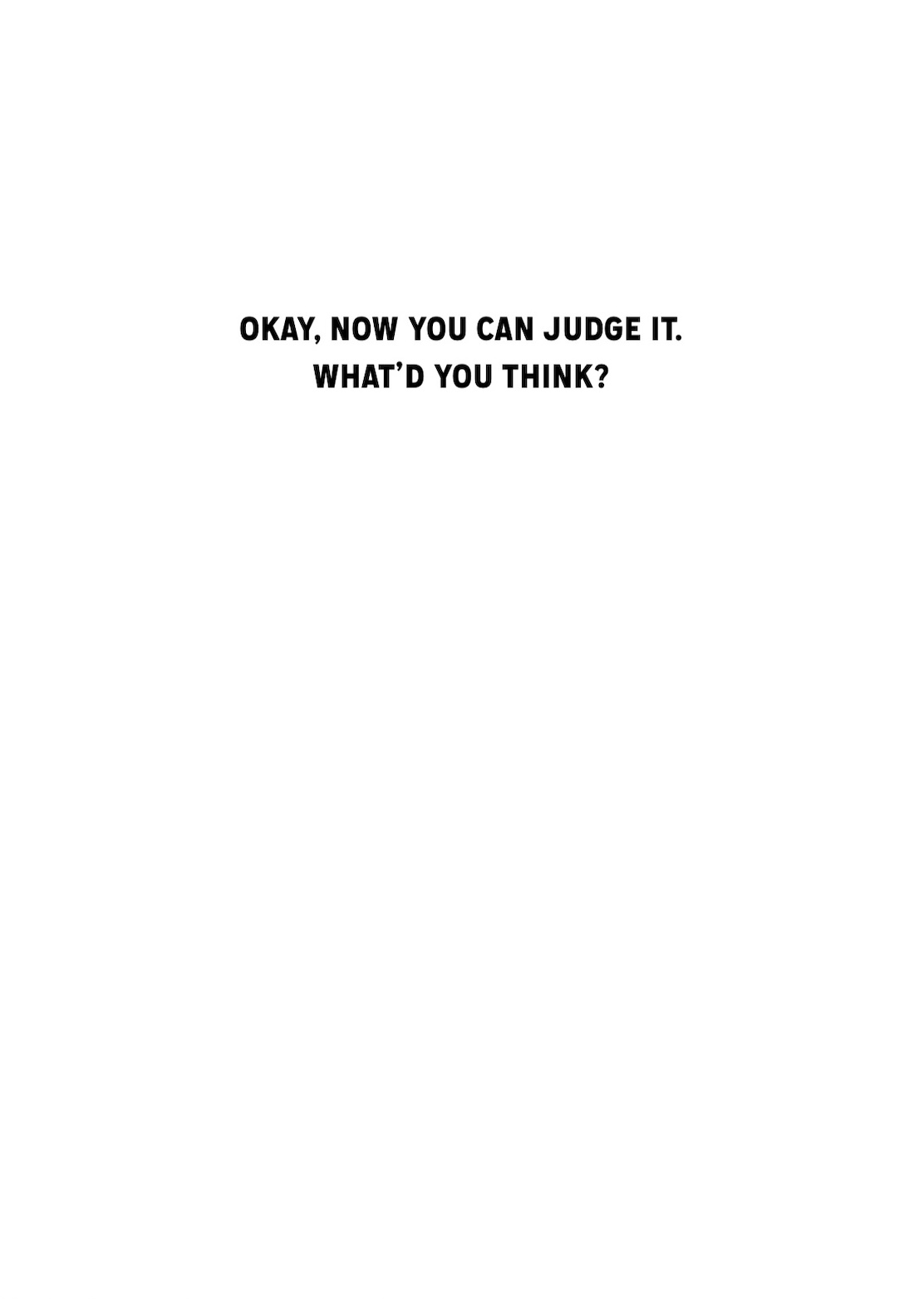 Birthday Card - Don't Judge (C)