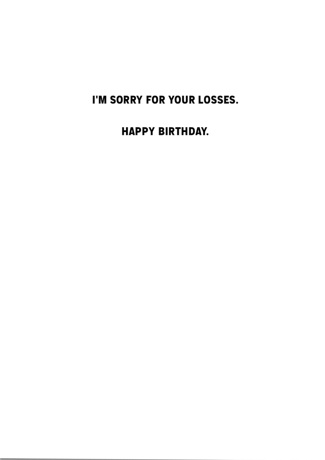 Birthday Card - Dead Teachers (C)