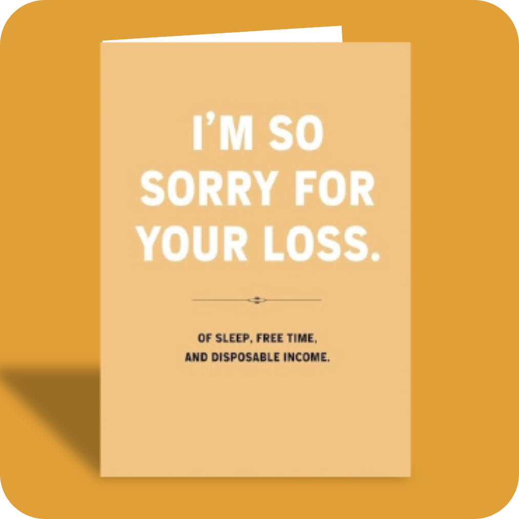 Baby Card - Loss of Sleep... (C)