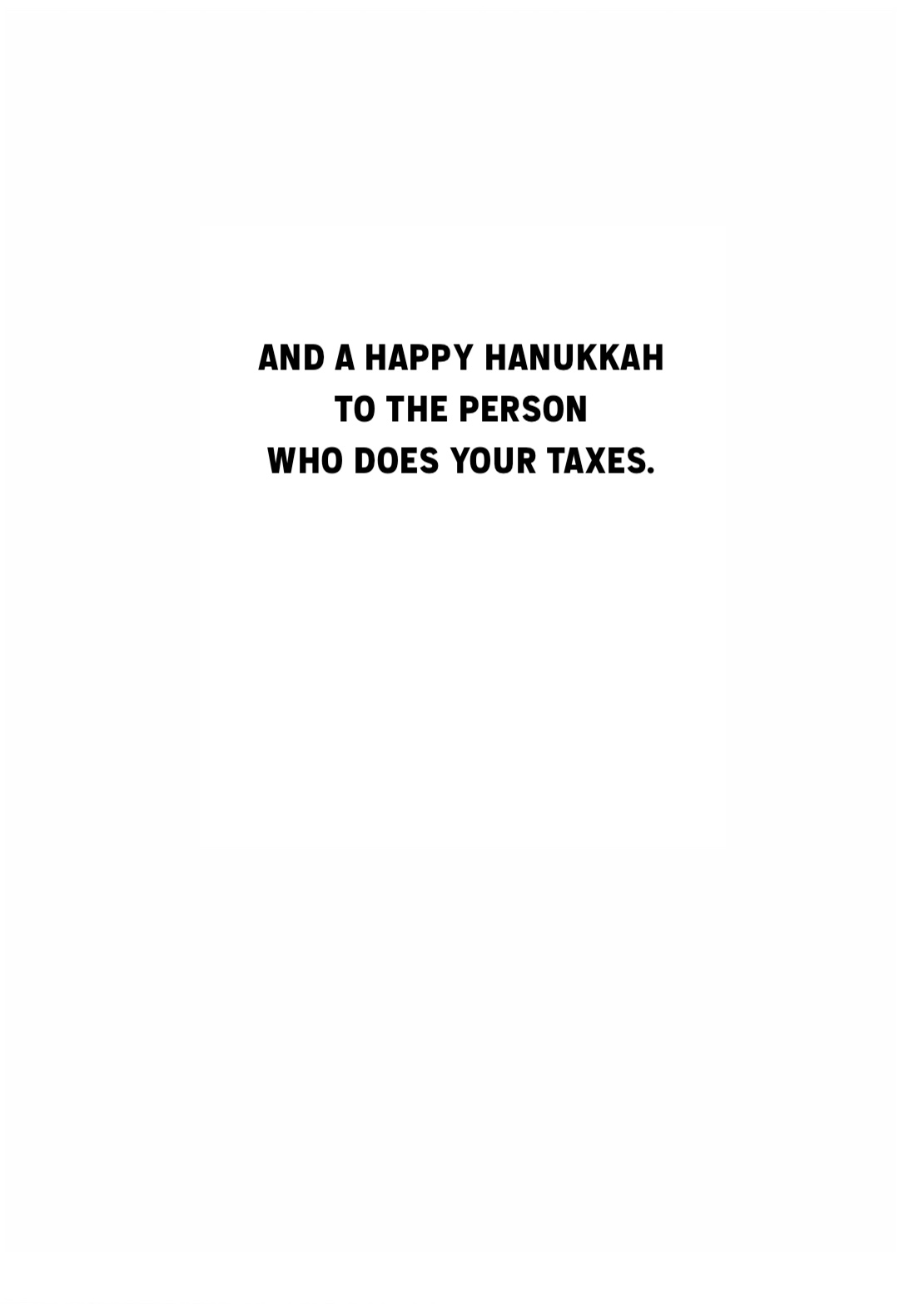 Christmas Card - Tax Man (C)