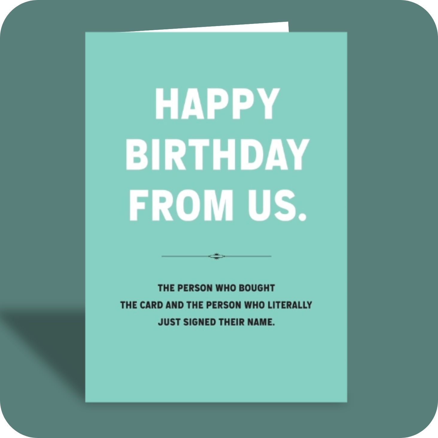 Birthday Card - From Us (C)