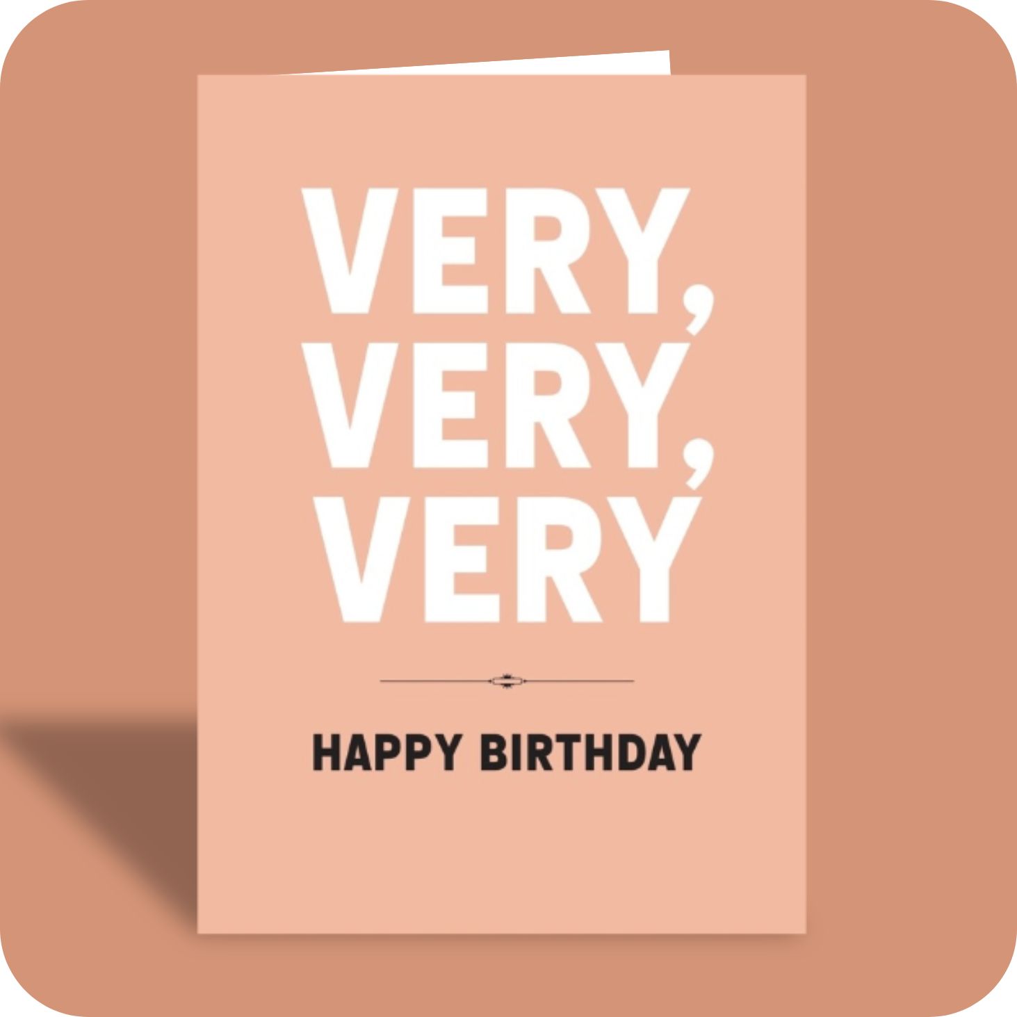 Birthday Card - Very Happy Birthday (C)
