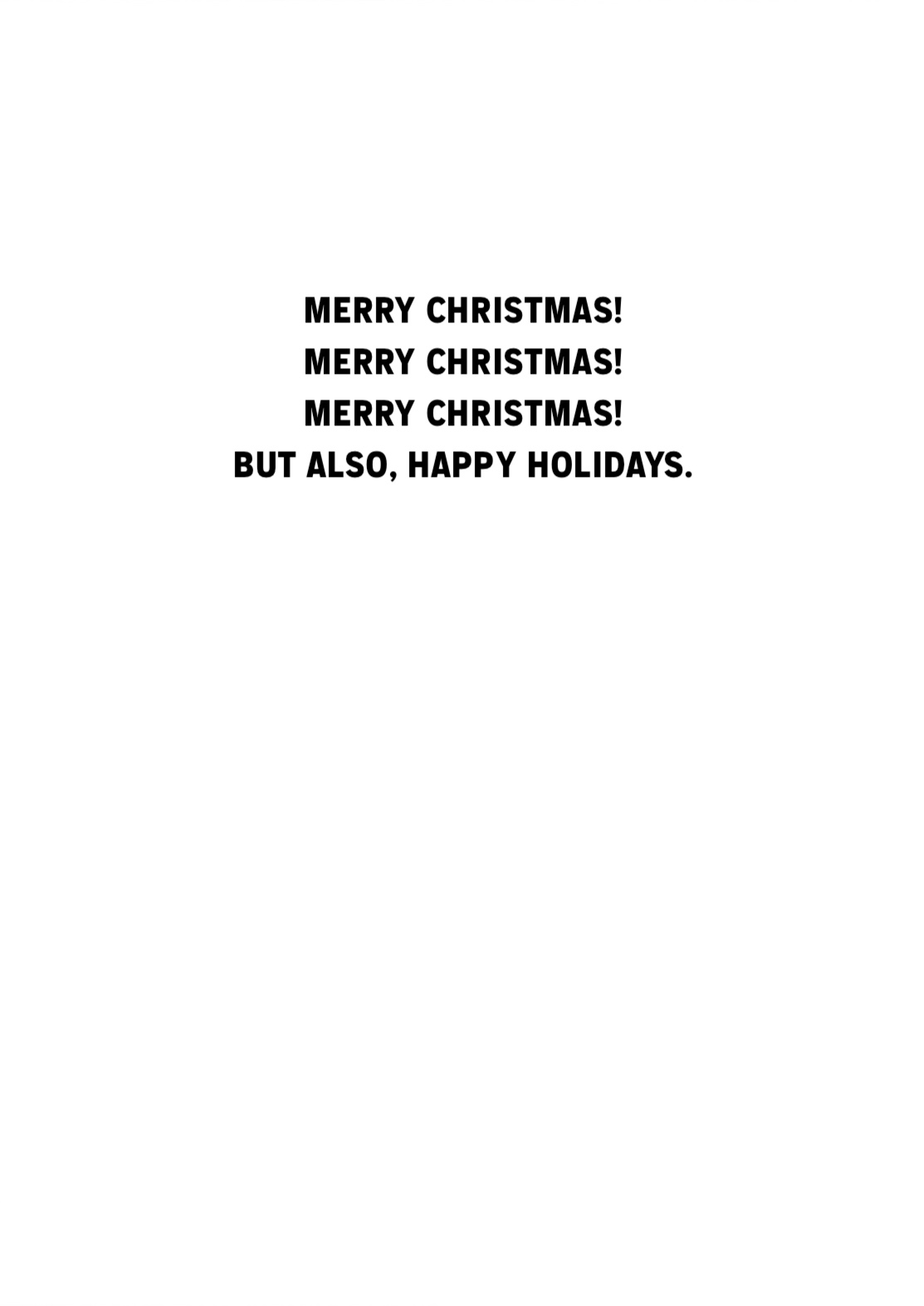 Christmas Card - It's Okay (C)
