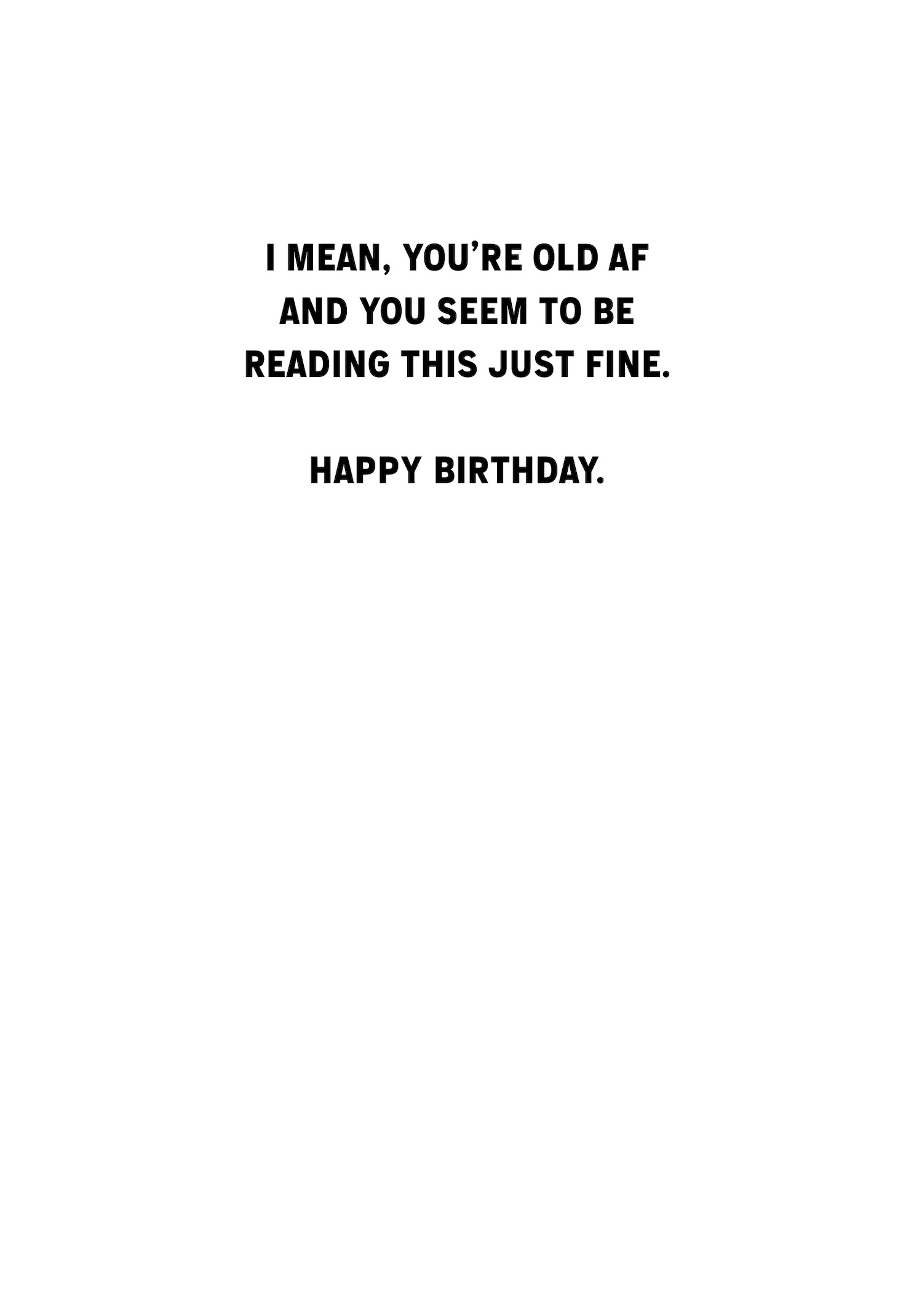 Birthday Card - Eyesight (C)
