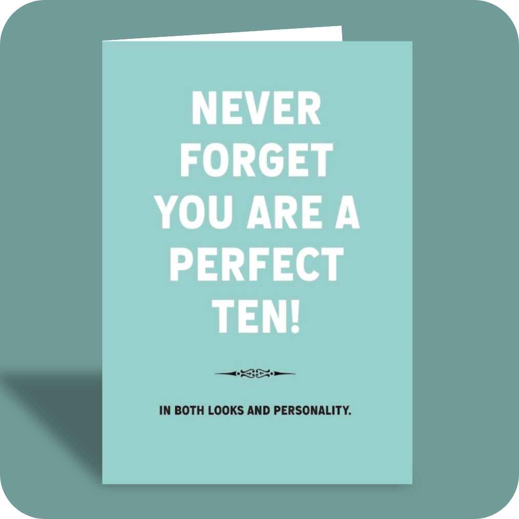 Everyday Card - Perfect Ten (C)