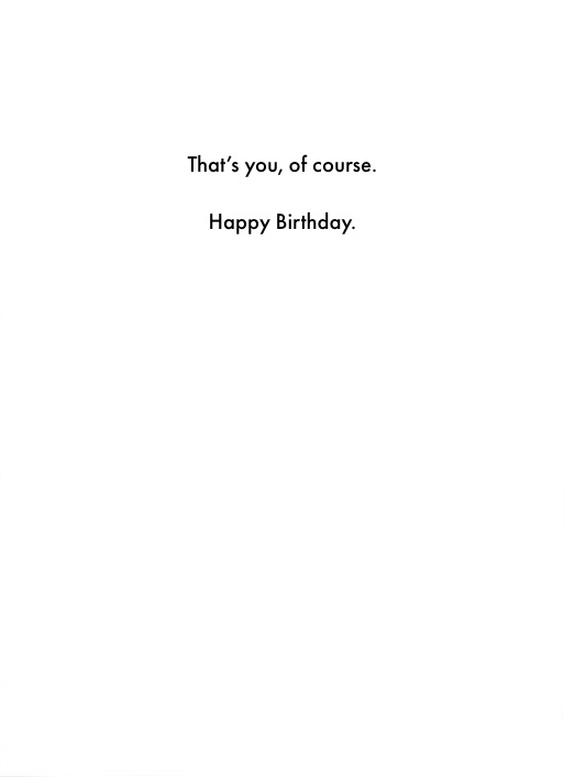 Birthday Card - Person With (OG)