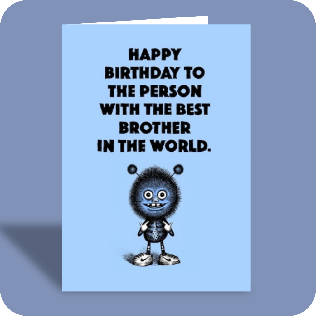 Birthday Card - Person With (OG)