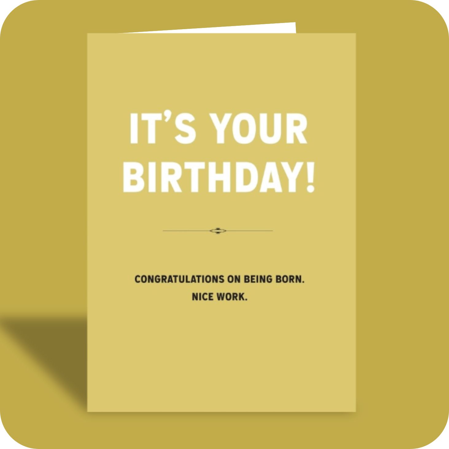 Birthday Card - Great Job (C)