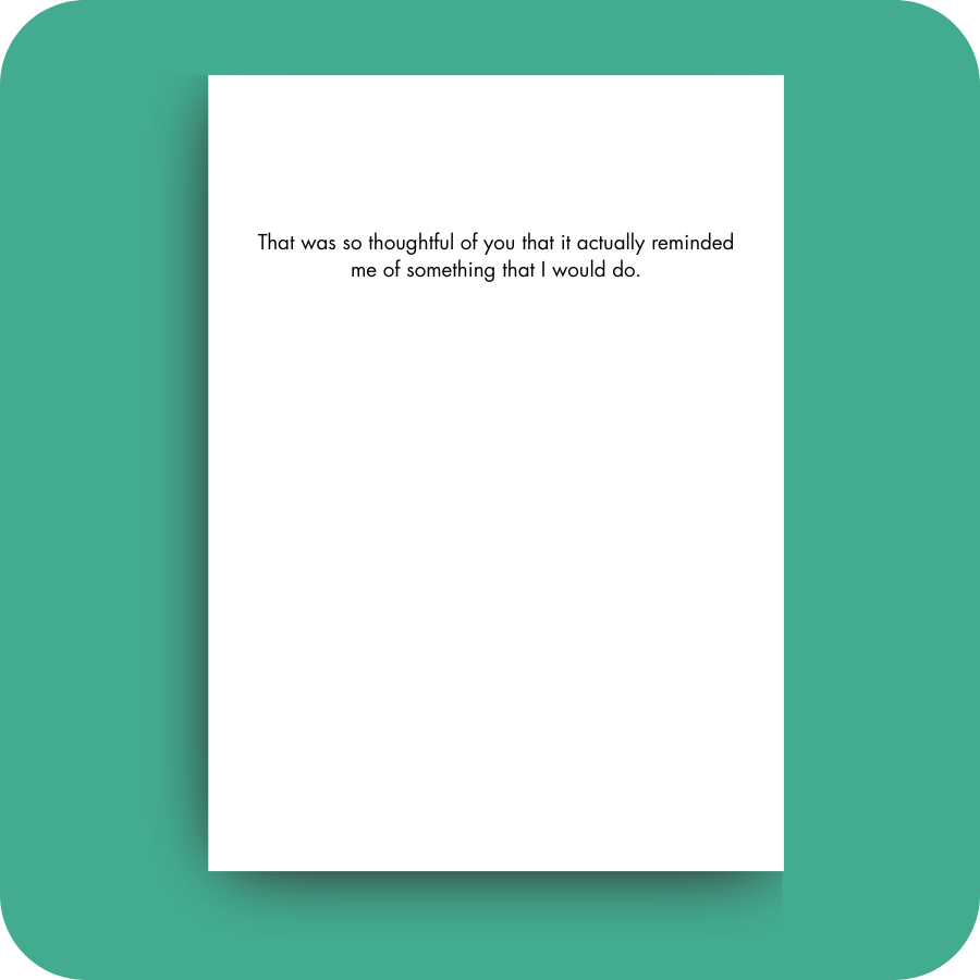 Thank You Card - So Thoughtful (OG)