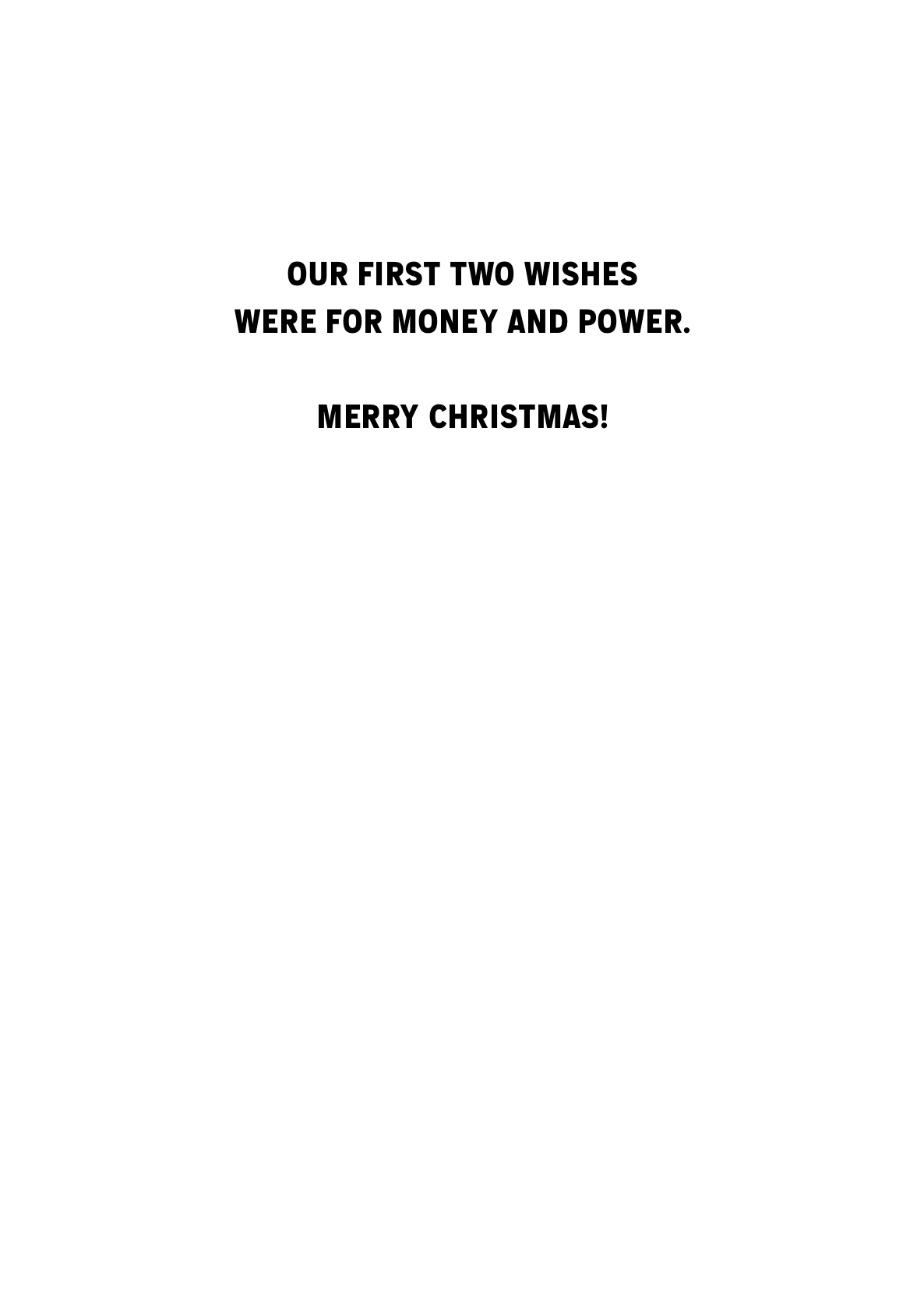 Christmas Card - Third Wish (C)