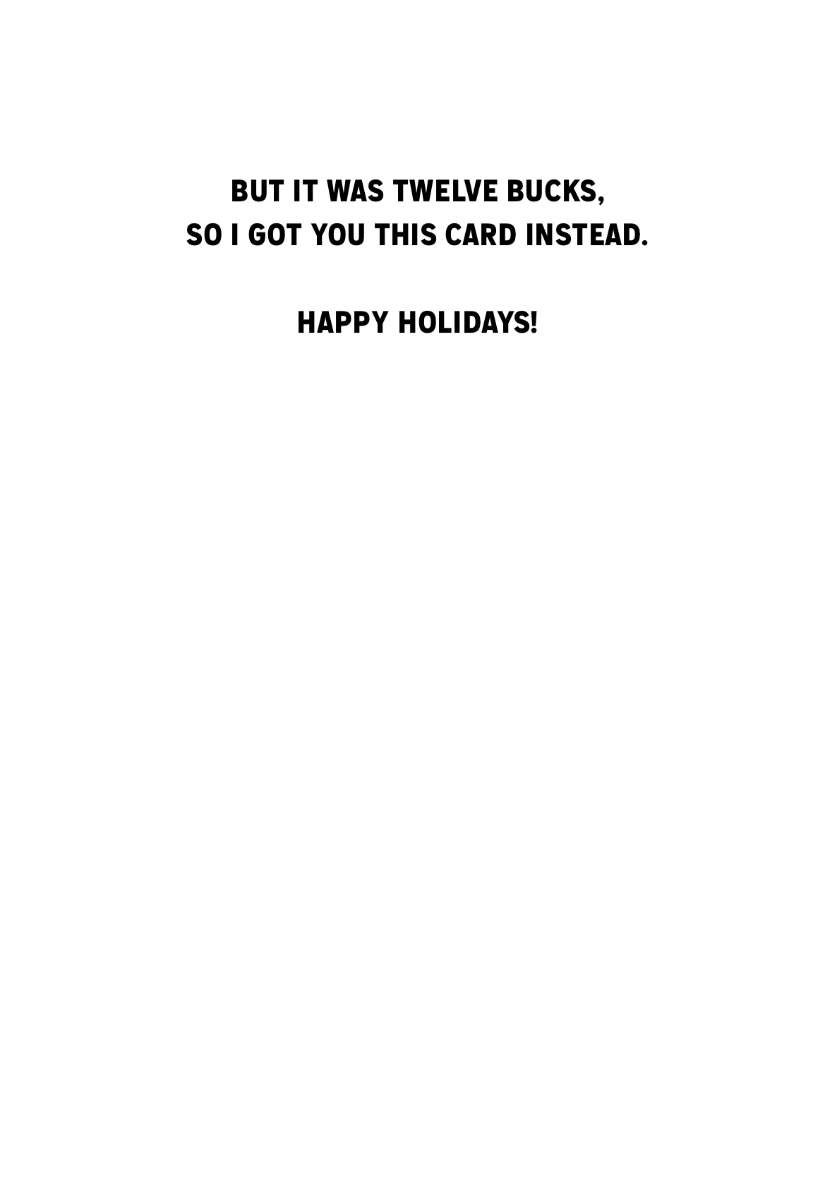Holiday Card - Die Cut (C)