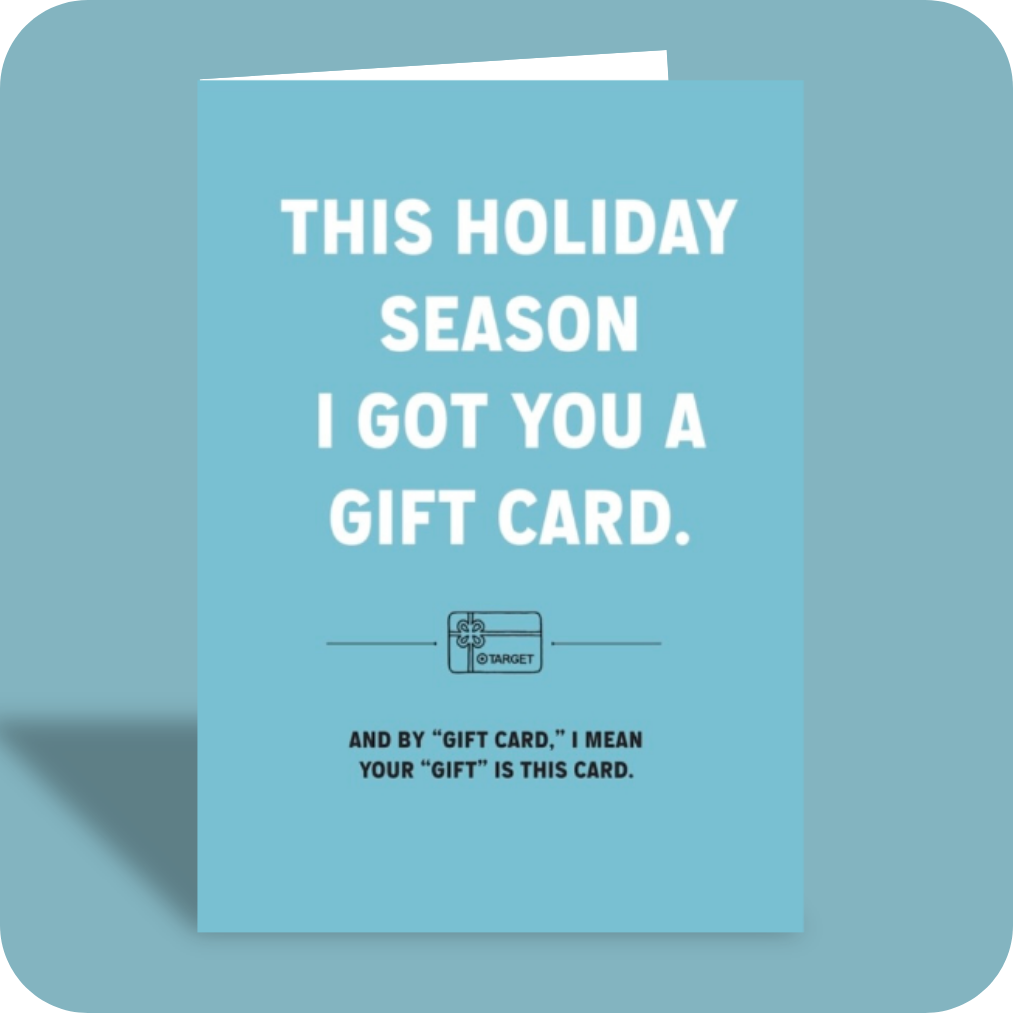 Holiday Card - Literal Gift Card (C)