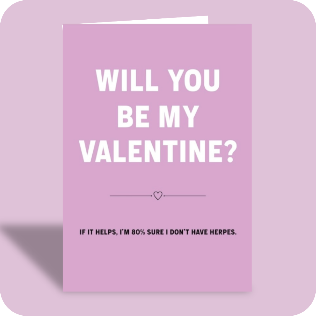 Valentine's Day Card - No Herpes(OG)