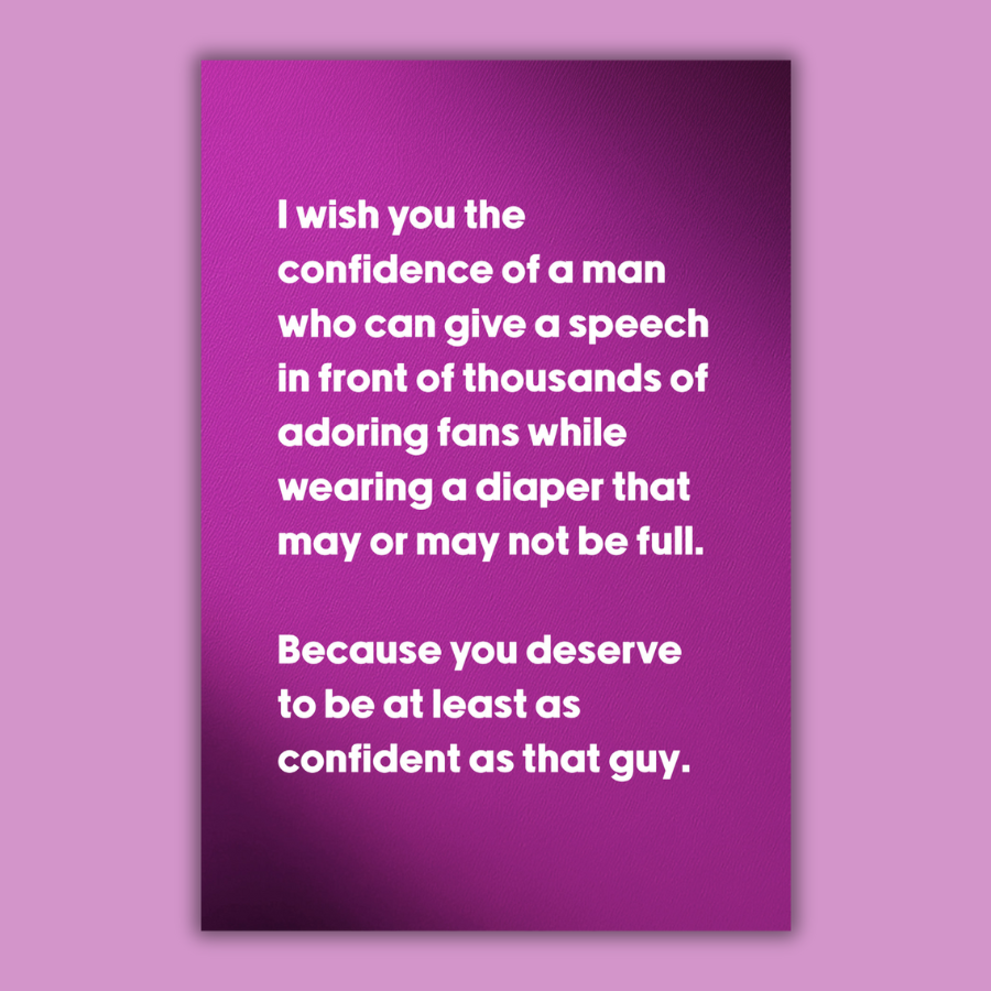 Diaper Speech Postcard