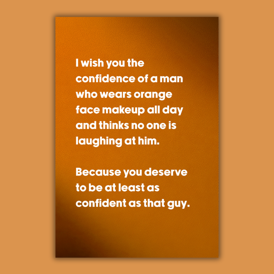 Orange Makeup Postcard