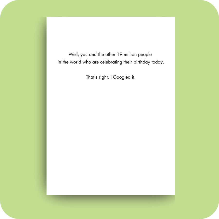 Birthday Card - Today Is Your Day (OG)