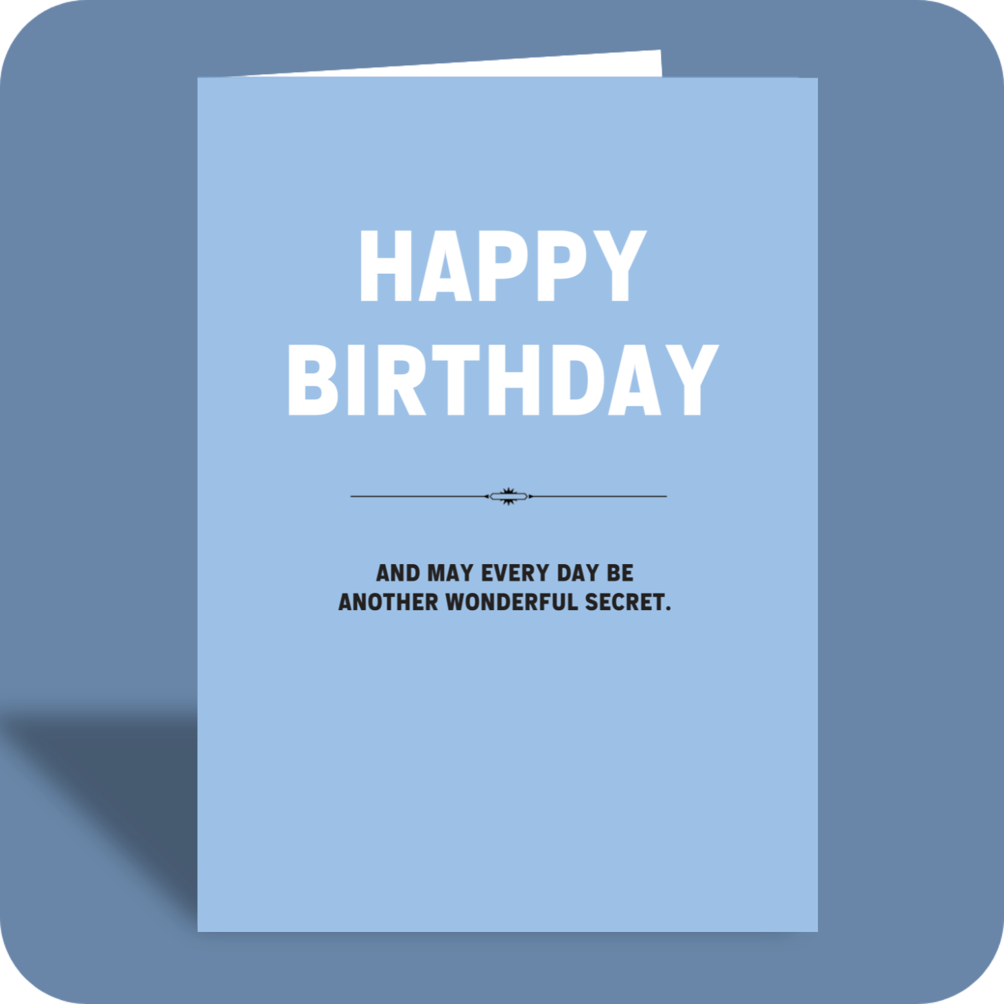 Birthday Card - Wonderful Secrets (C)