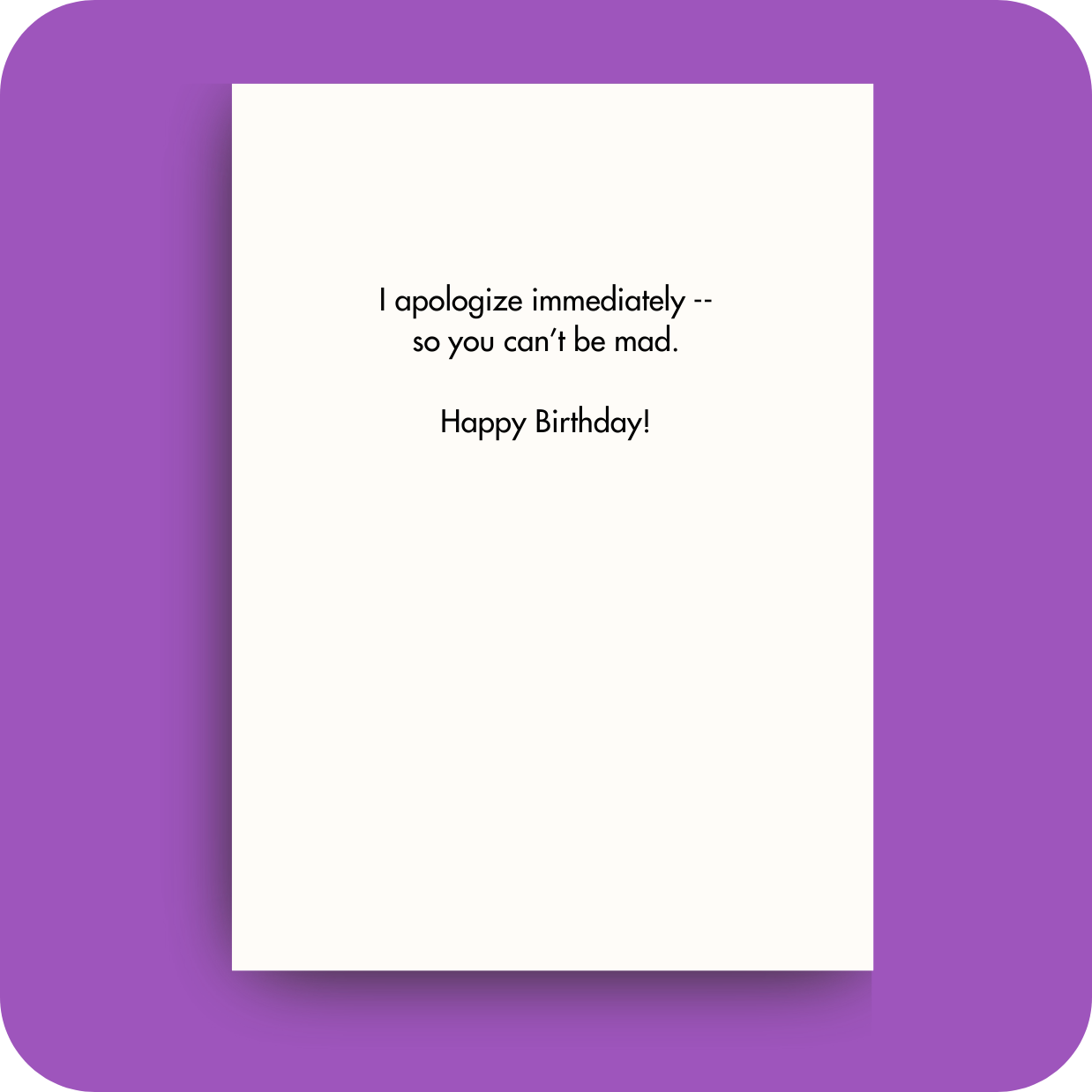 Birthday Card - Don't Have to Worry (OG)