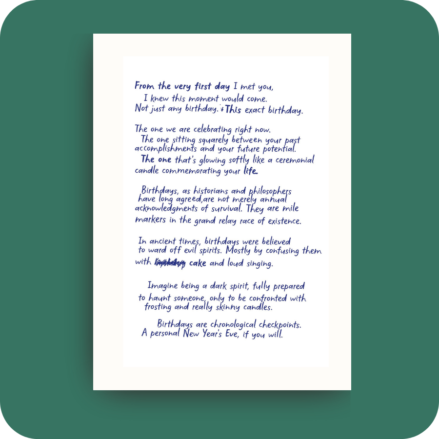 (Top 50) Birthday Card - Make This Quick (OG)